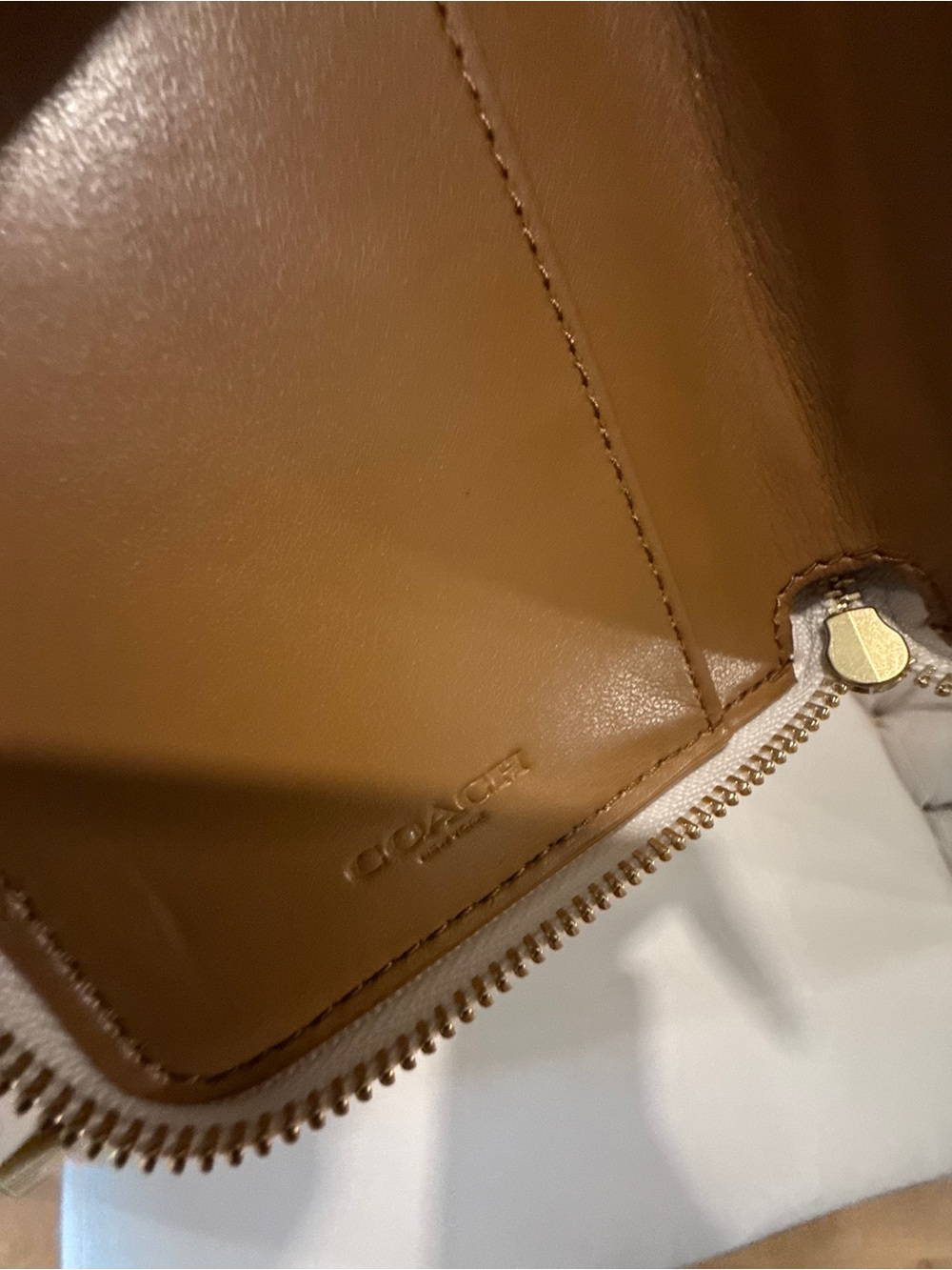 COACH Small Zip Around Wallet - Picture 8 of 9